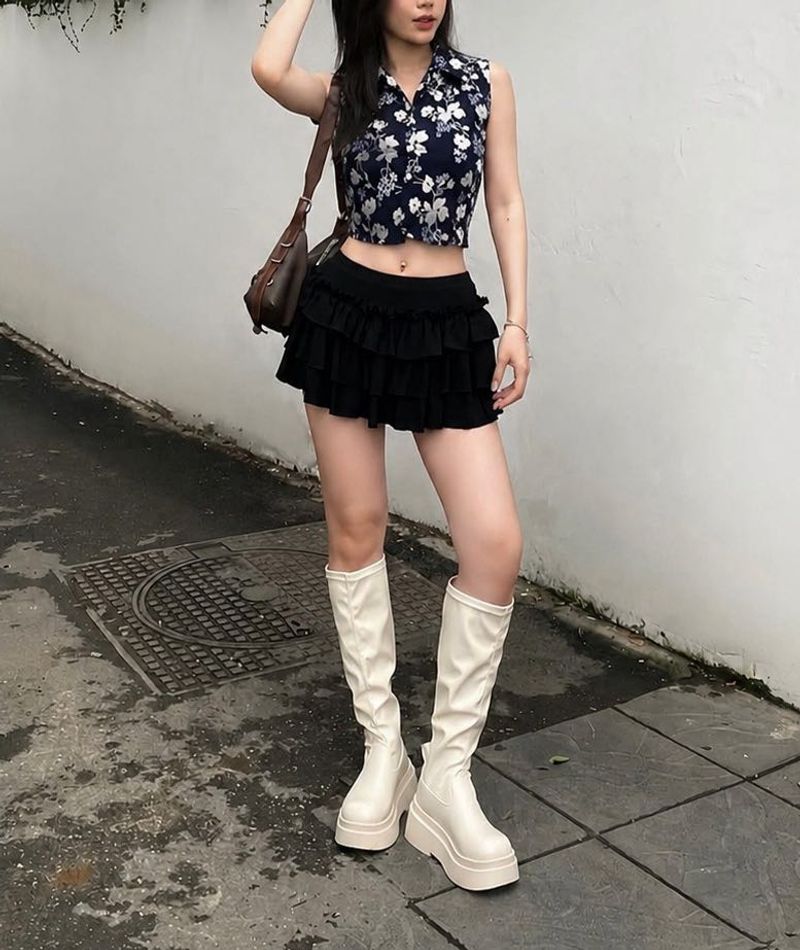 Lifestyle Eten Floral Savana Crop Top