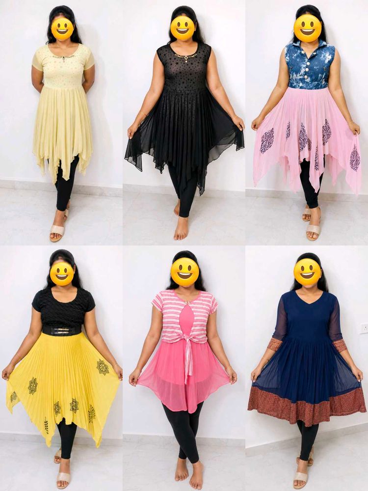 Combo Stylish Asymmetrical Tunics for Women
