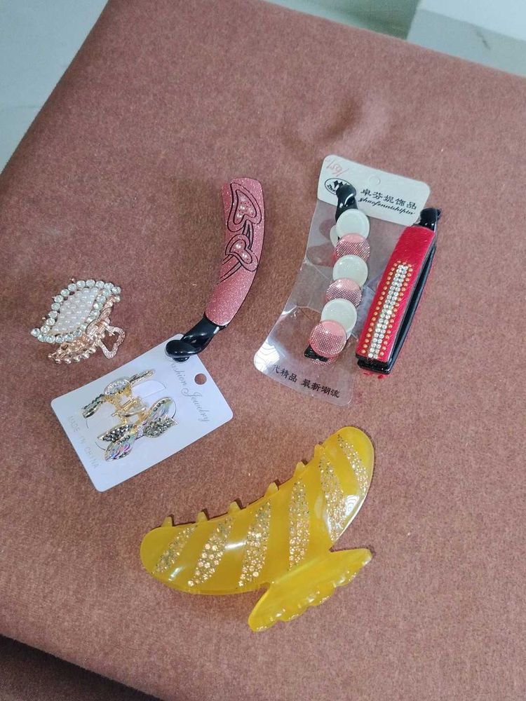 Sparkly Hair Clip Collection (6 pieces)