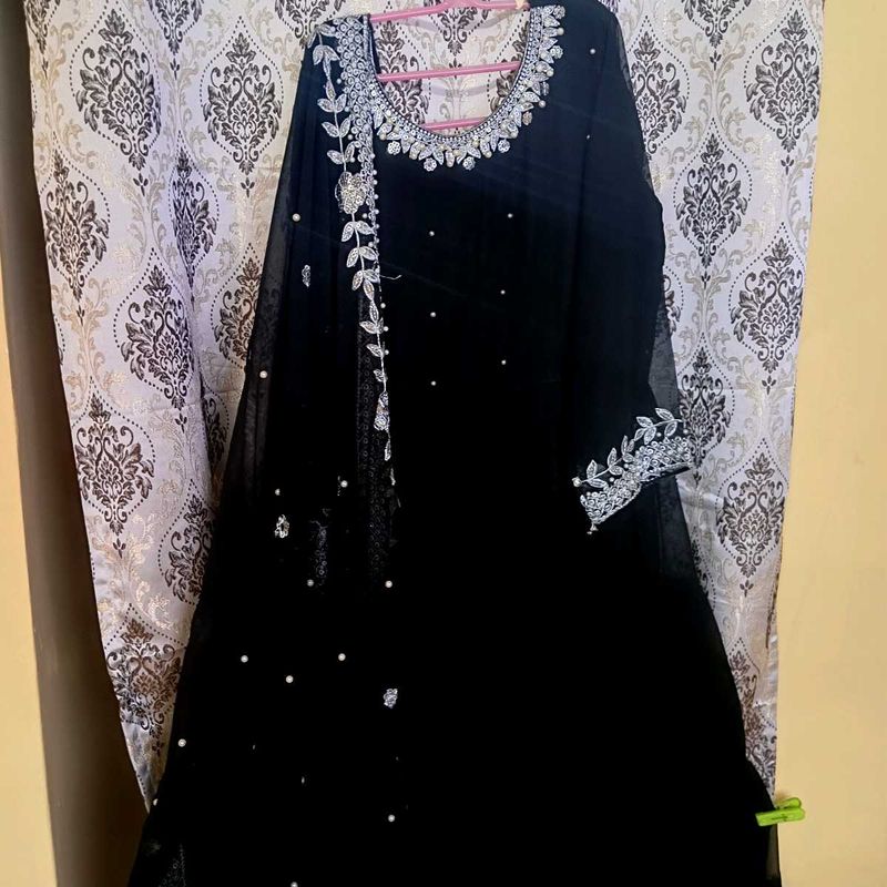 Elegant Black Ethnic Gown