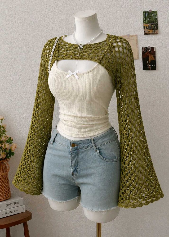 Crochet Net Shrug