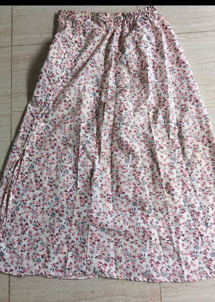 Floral Print Maxi Skirt