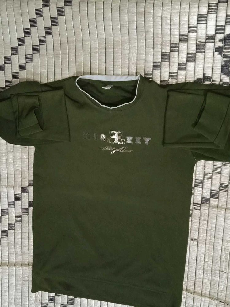 Olive Green Graphic Tee