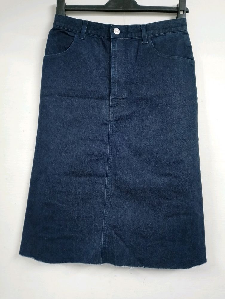 Denim Long Skirt