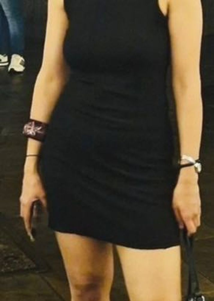 Sleek Black Sleeveless Mini Dress