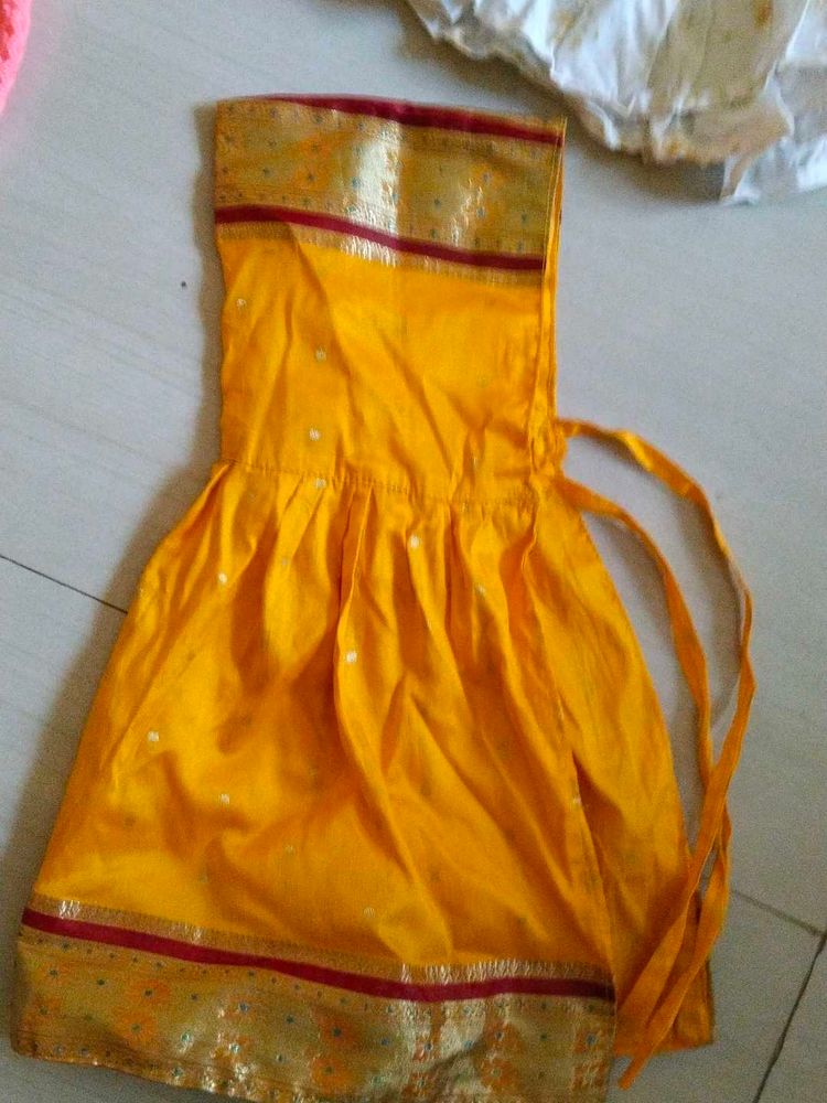 Vibrant Yellow Indian Ethnic Dress