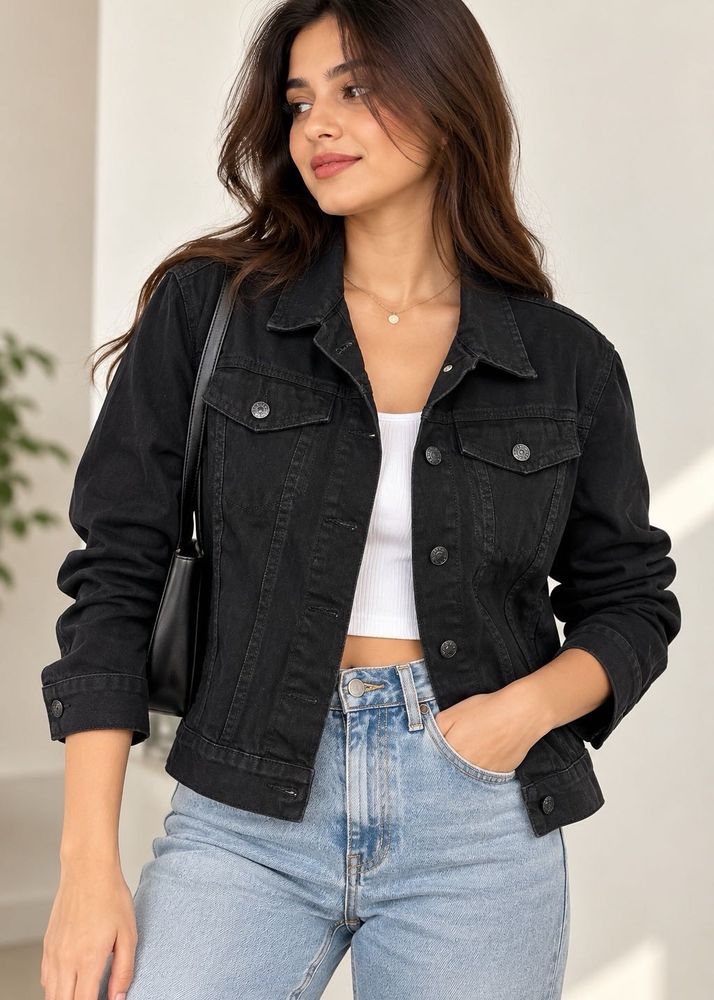 Tokyo Talkies Black Denim Jacket