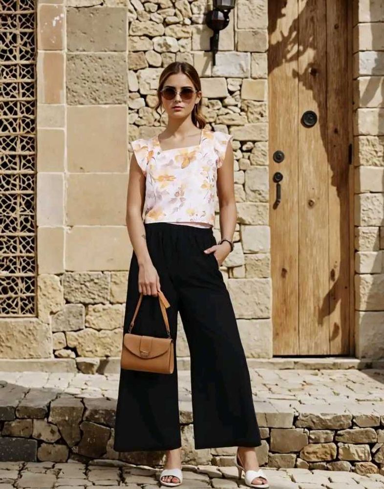 SHEIN BRAND SALE🎊 Stylish Black Palazzo Pants