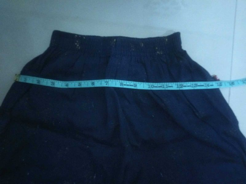 Kids Boy's Navy Blue Cotton Capri