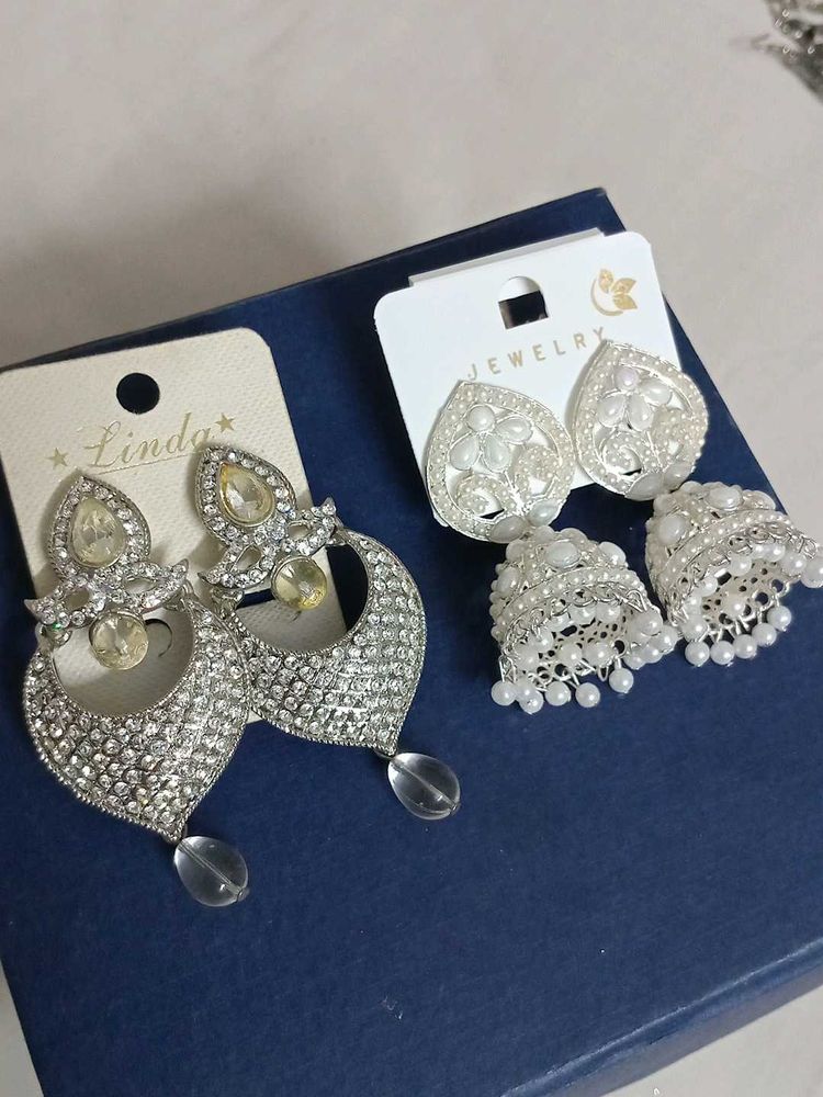 Sparkling Silver Earring Bundle