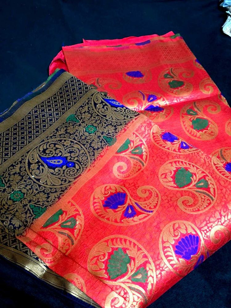 Vibrant Paisley Silk Saree