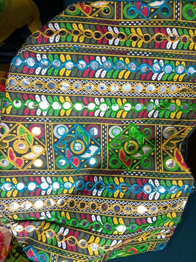 Embroidered Mirror Work bag