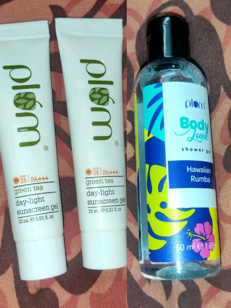 Plum green Tea Sunscreen Gel+Bodywash