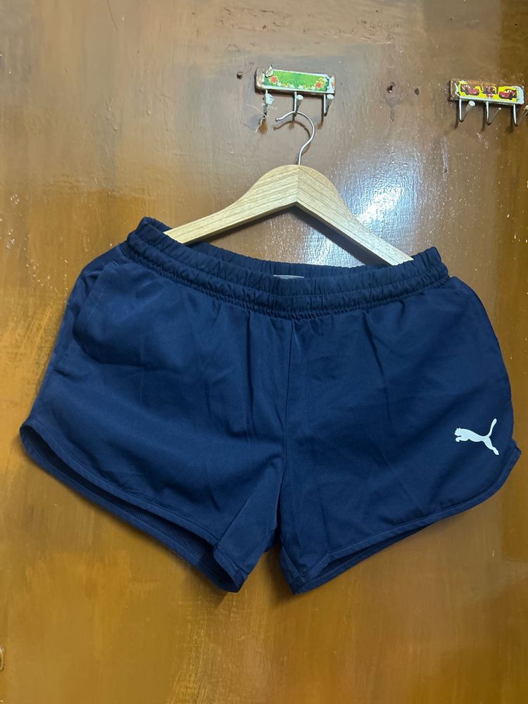 Puma Navy Running Shorts