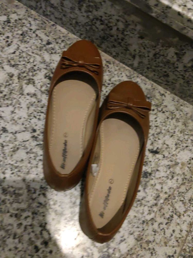 Cute Brown Ballet Flats