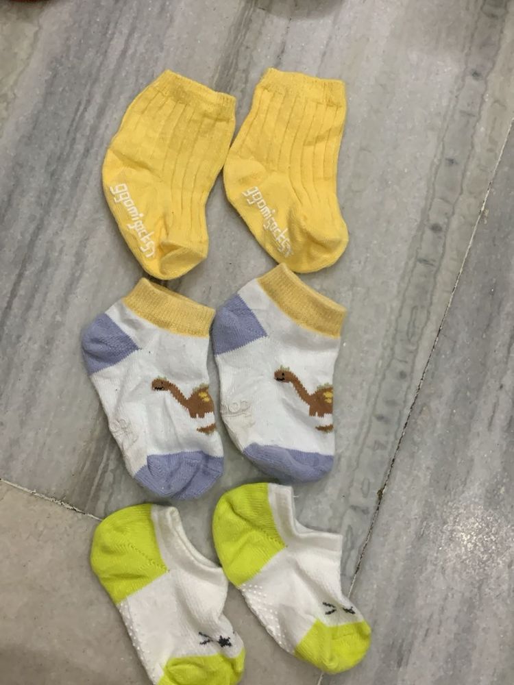 Cute Baby Socks - 3 Pairs