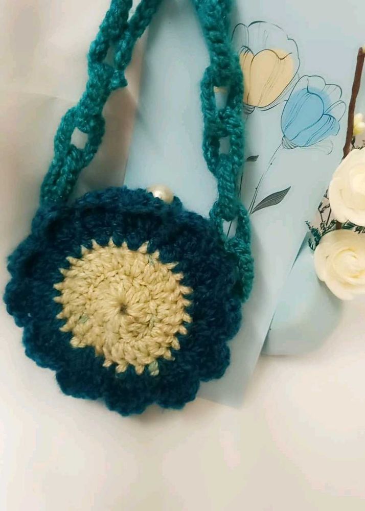 Crochet Daisy Flower Bag