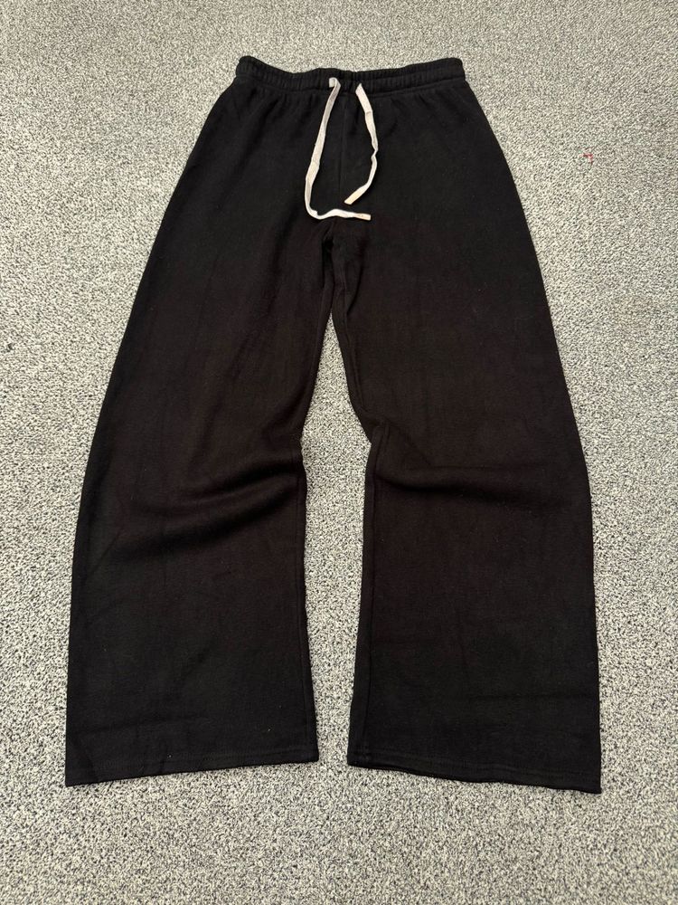 Black Wide Leg Sweatpants