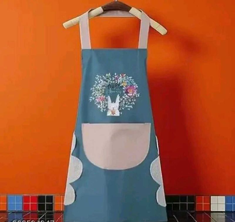 Waterproof Kitchen Apron with Hand Wipe Towel