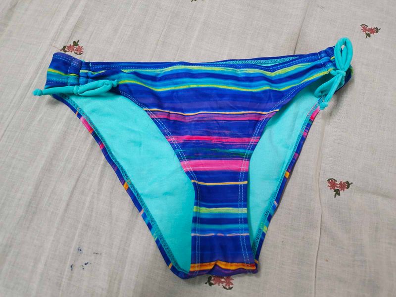 Vibrant Striped Bikini Bottom