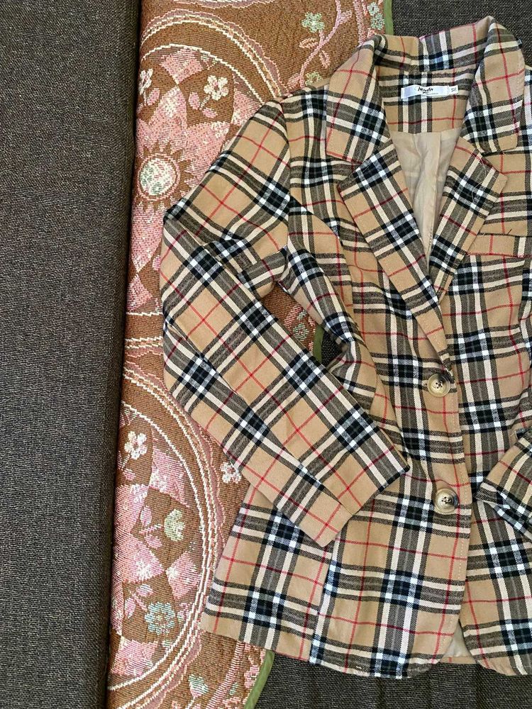 Classic Plaid Blazer