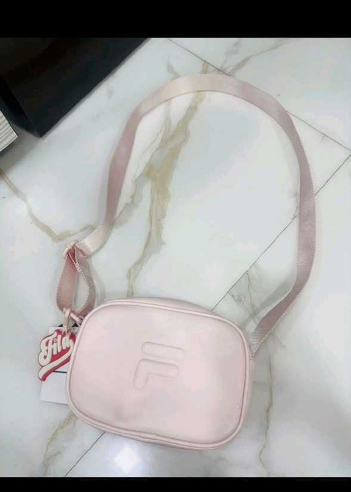 Pink Fila Crossbody Bag