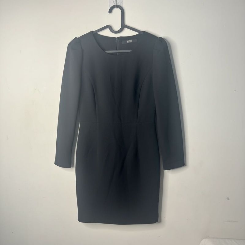 Classic Black Long Sleeve Dress