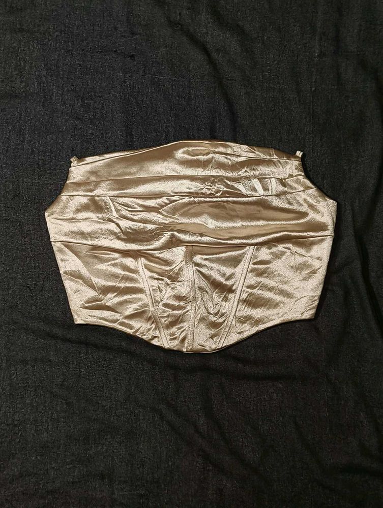 Stylish Satin Corset Top