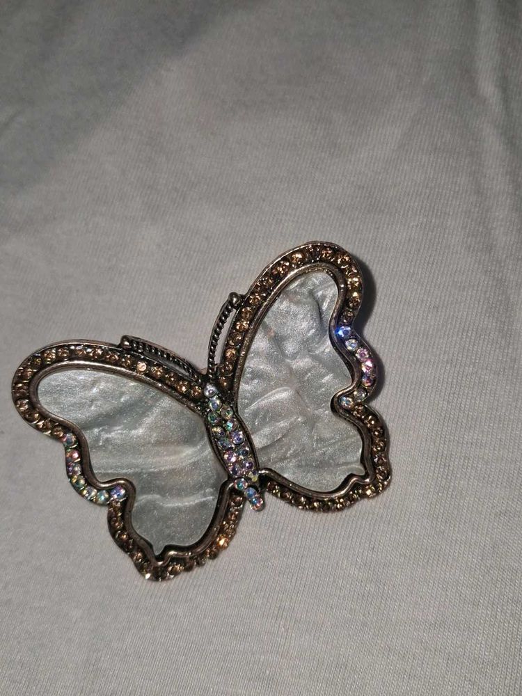 Sparkling Butterfly Brooch