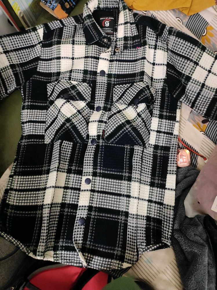 Men's Plaid Flannel Shacket
