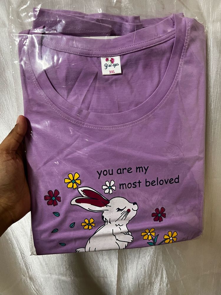 Cute Bunny Graphic T-Shirt