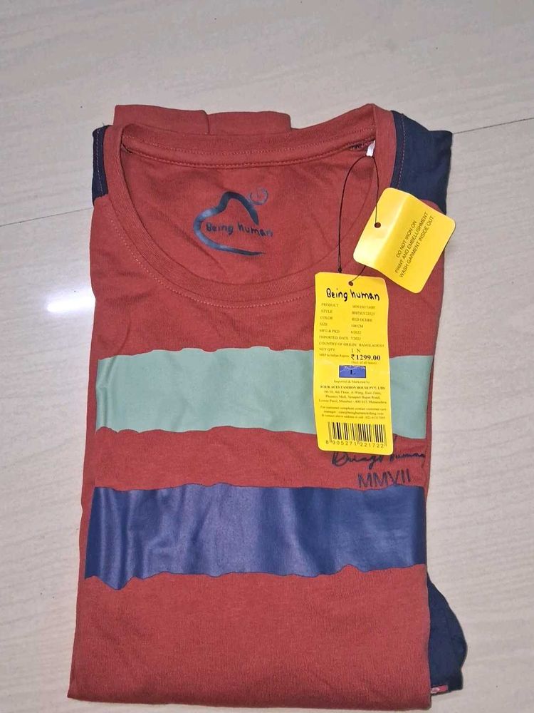 Being Human Striped T-Shirt of 1
