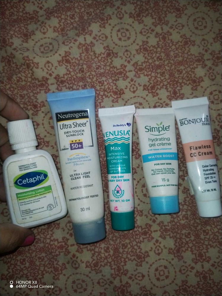 Sample Skincare Lot - Cetaphil, Neutrogena, Venusi