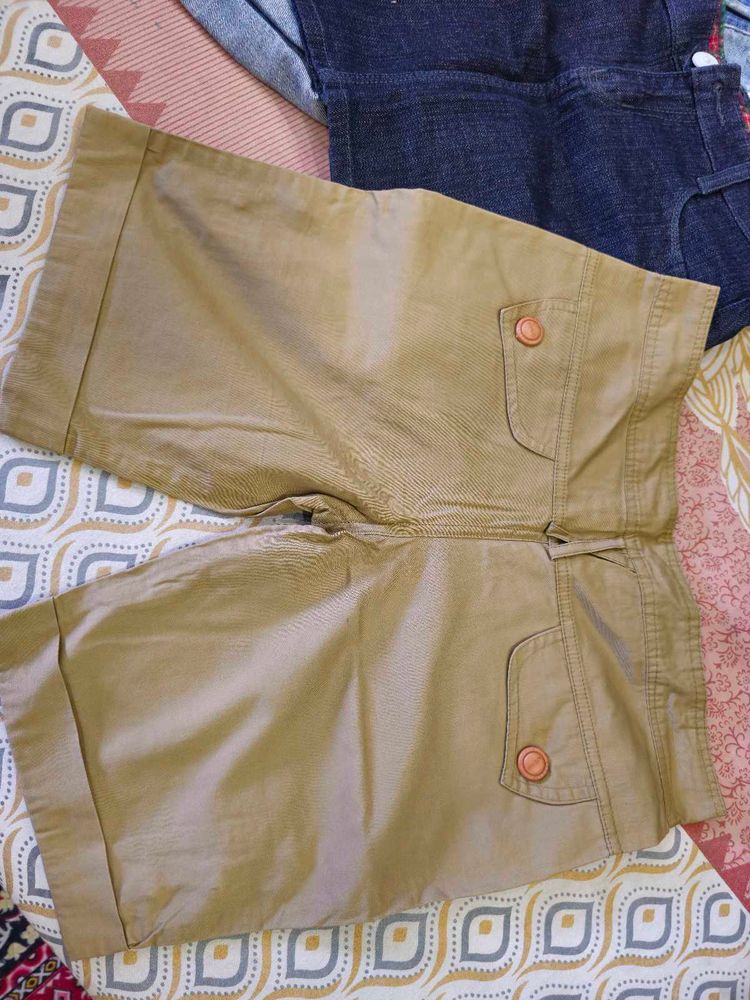 Khaki Casual Shorts