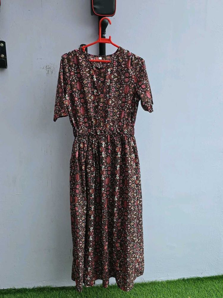 Floral Print Midi Dress