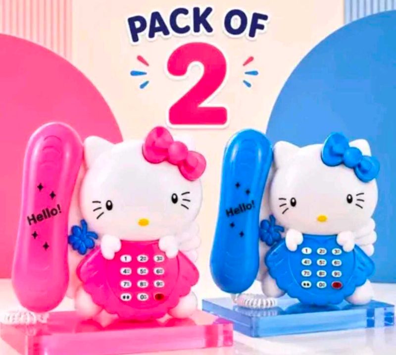 Pack of 2 Hello Kitty Toy Phones