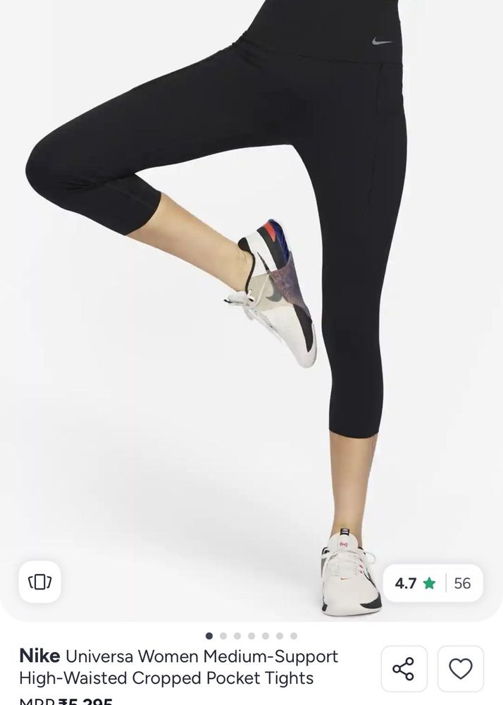 Nike High-Waisted Cropped Capri tights