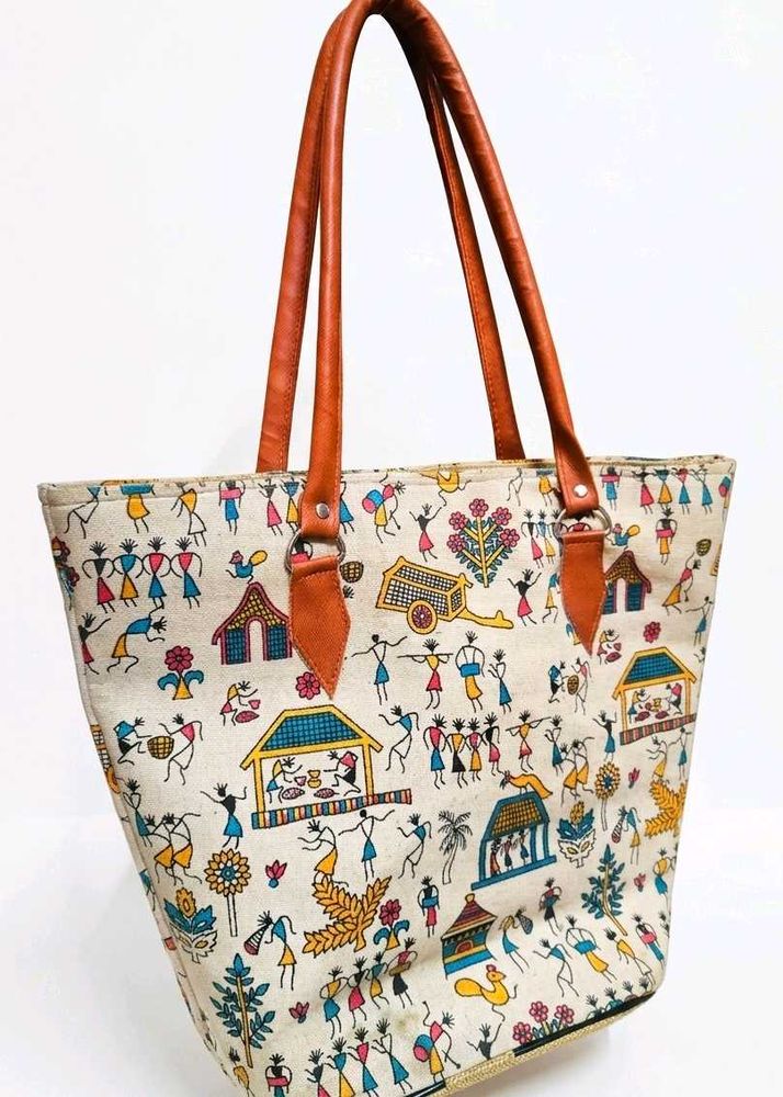 Unique Warli Art Tote Bag