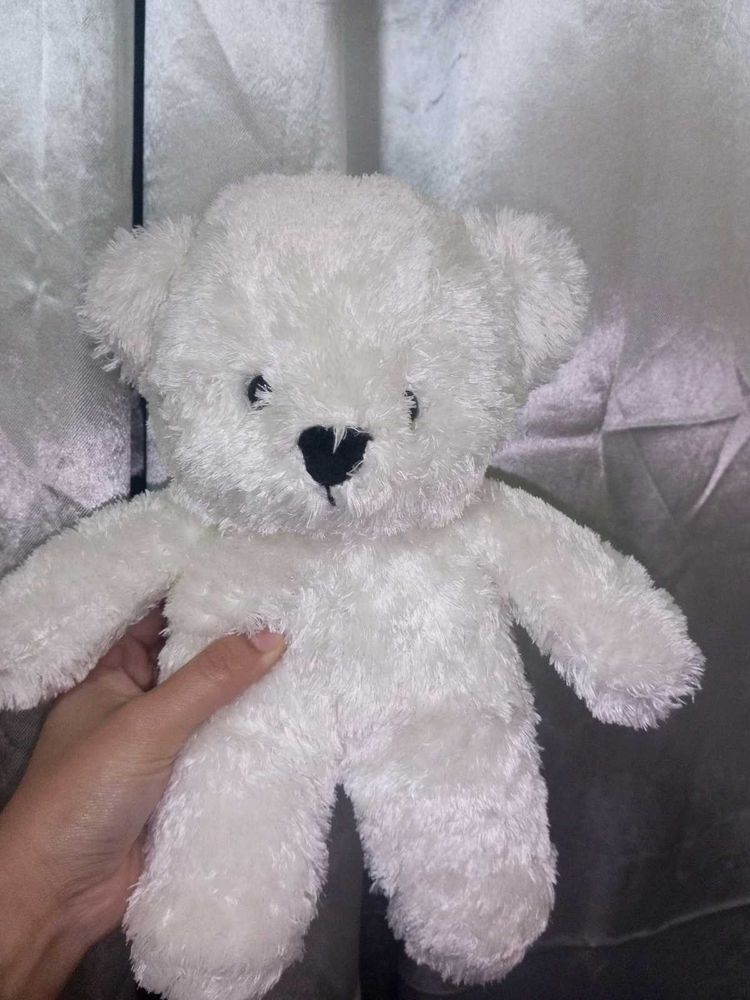 White Teddy Bear (Preloved, Needs a Forever Home)