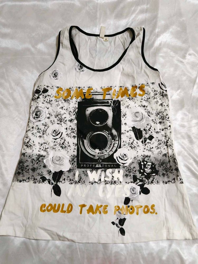 Graphic Print vest
