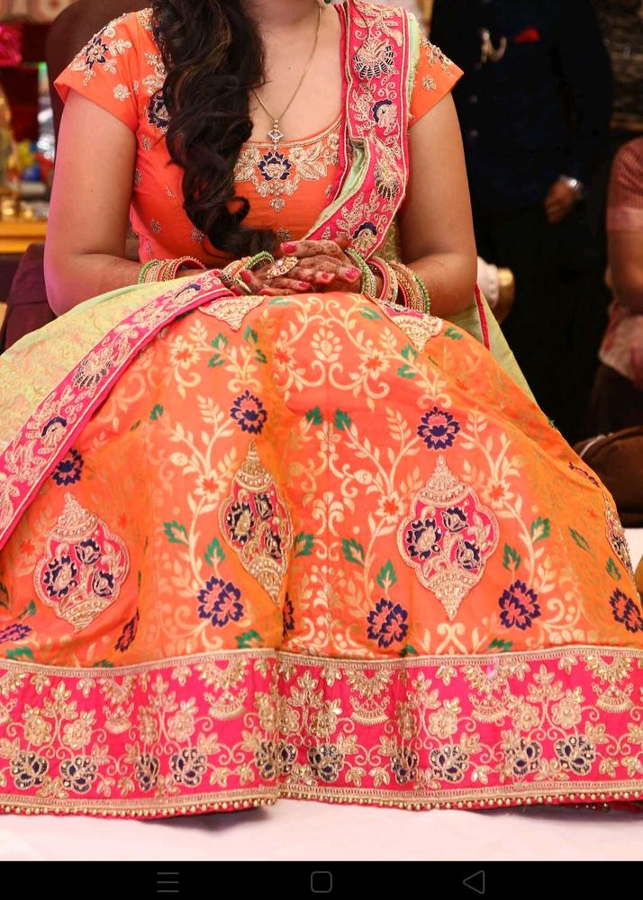 Heavy stylish lehanga choli with beautiful dup