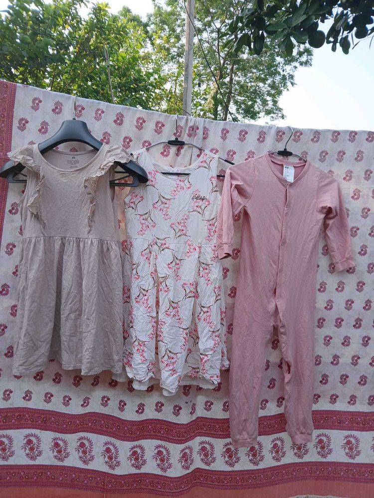 H&amp;M Bundle: Dress &amp; Sleepsuit