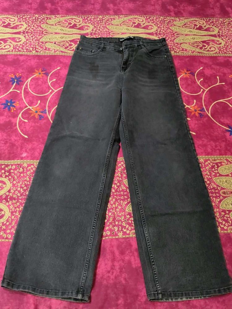 Wide Leg Denim Jeans
