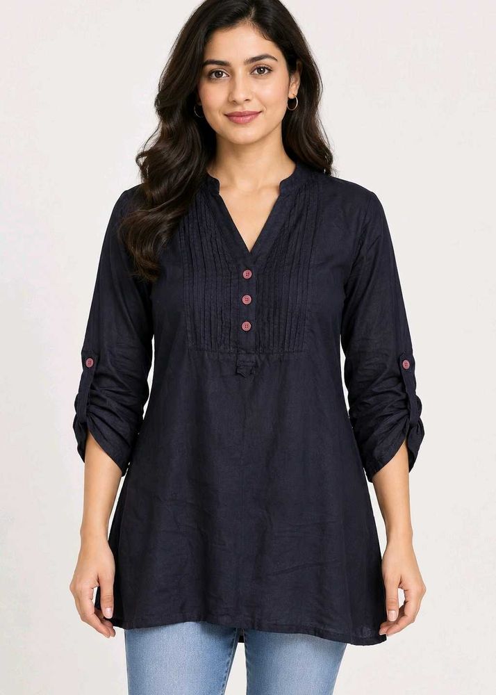 Elegant Navy Blue Kurta