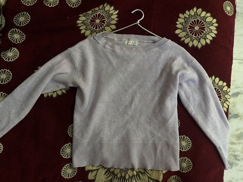 Light Purple Knit Sweater