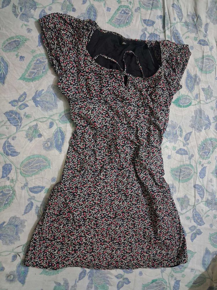 Floral Print Mini Dress