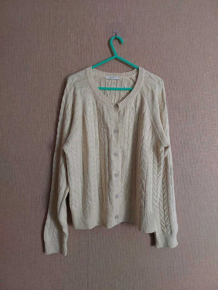 Cream Knit Cardigan