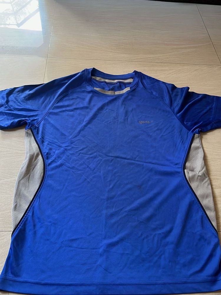 Men's Blue Sports T-Shirt