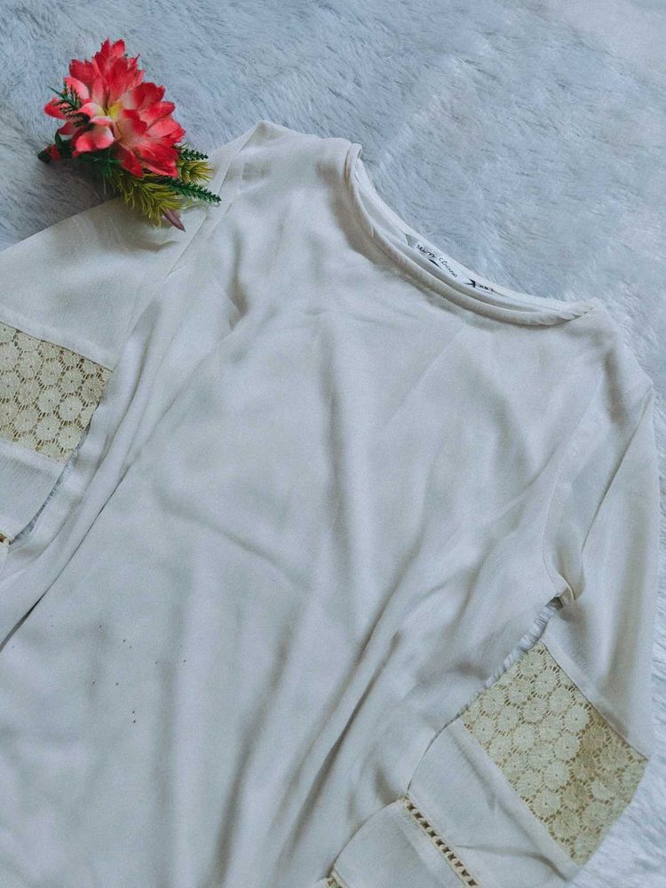 Miss Chase Off white Stylish Top
