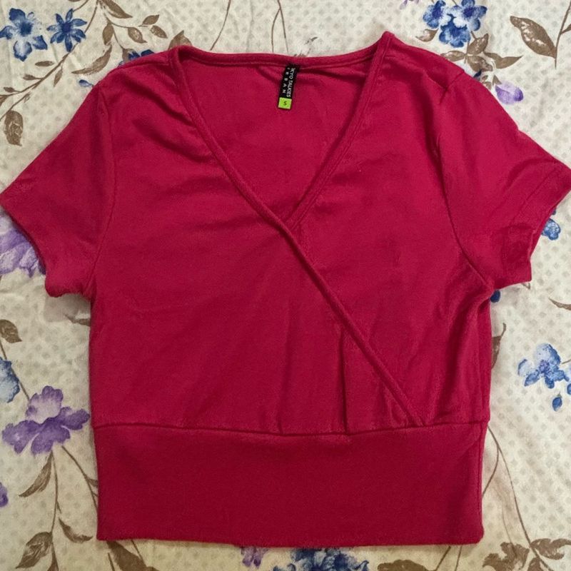 Pink Crop Top